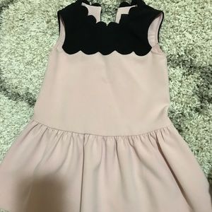 Light pink with black detail toddler dress